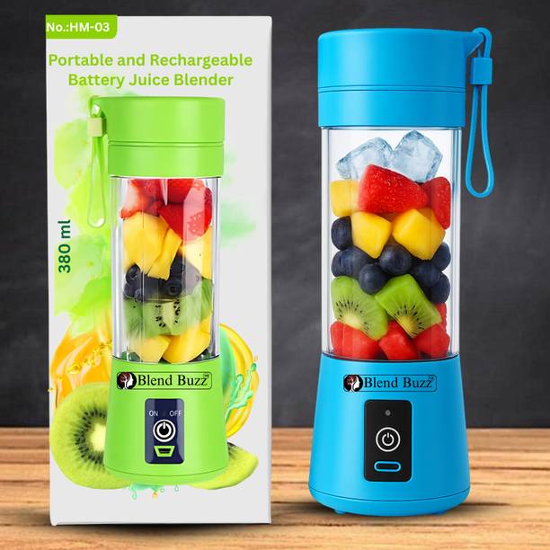 Blend Buzz Portable Rechargeable Juicer Blender USB Smoothie Maker Protein Shake 40 W Mixer Blender