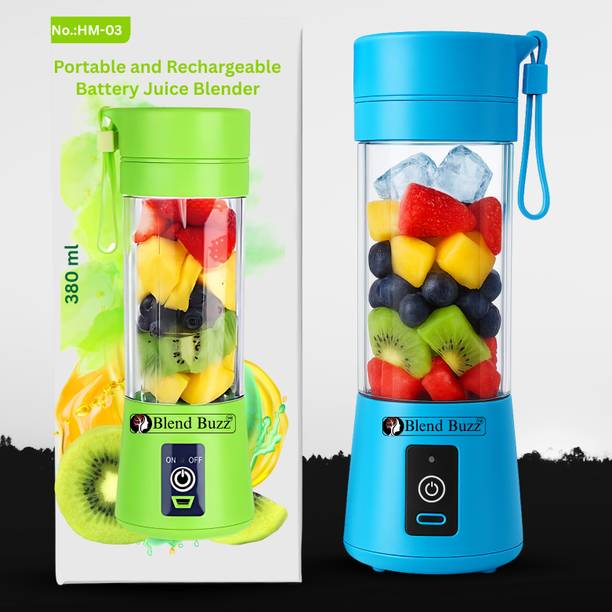 Blend Buzz Portable Rechargeable Juicer Blender USB Smoothie Maker Protein Shake 40 W Mixer Blender