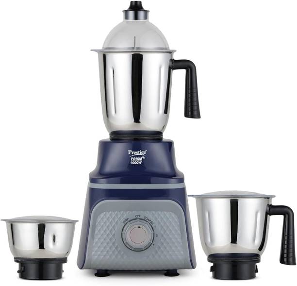 Prestige Prism Plus |3 super efficient Jar|4 Speed Control|Unique Coarse Grinding Mode 1000 W Mixer Grinder
