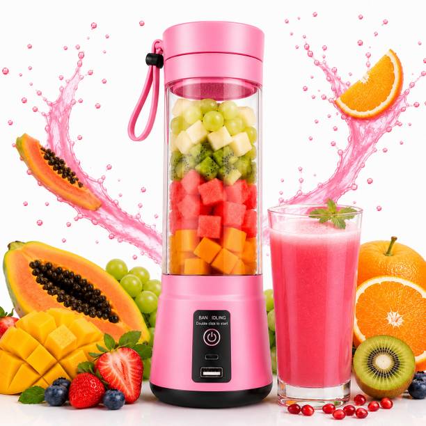 Rehanza Mini Portable USB Rechargeable 126 W Mixer Blender