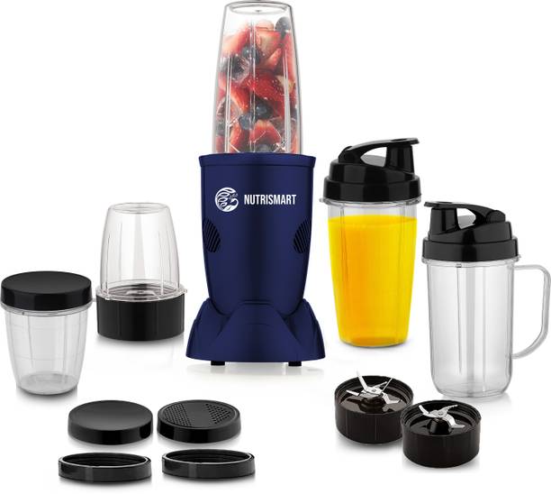 Nutrismart 5 Unbreakable Jars Blender for Gym Smoothies, Shakes and Juices 500 W Juicer Mixer Grinder