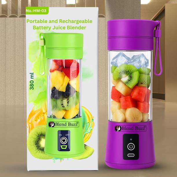 Blend Buzz Portable USB Juicer Blender Rechargeable Smoothie Maker Fruit Mixer 40 W Mixer Blender