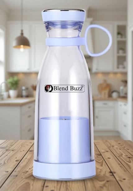 Blend Buzz USB Rechargeable Mini Smoothie Maker for Daily Health and Fitness 40 W Mixer Blender