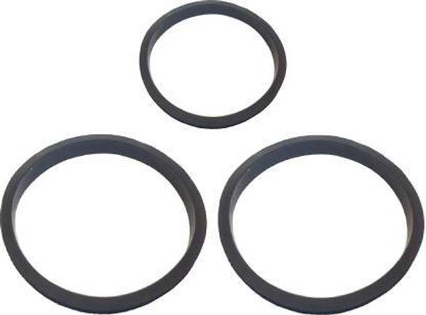 Kedari Enterprises 1 Small and 2 Big Mixer Jar Gasket (9.8cm, 12.6cm, Black) for "PANASONIC" Mixer Jar Gasket