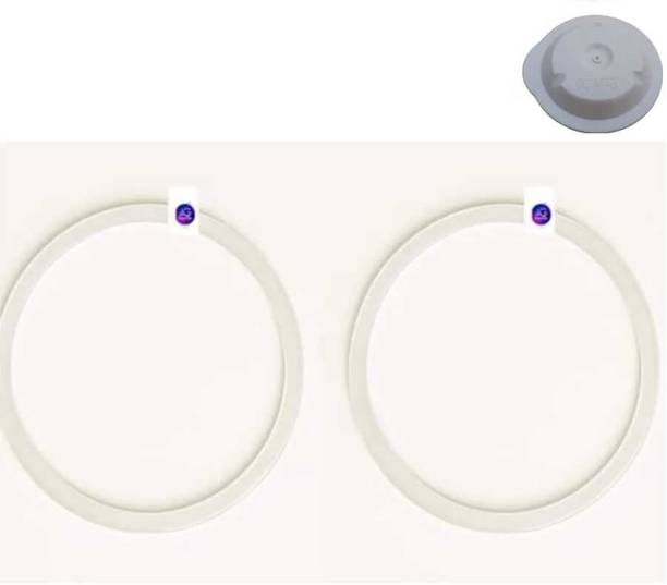aruyir Silicone Mixer Jar Small Lid Gasket 2pcs|White| |8cm Dia| Mixer Jar Gasket