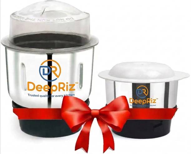 DeepRiz heavy quality stainless steel mixer grinder jar set 180ml & 400ml Combo set Mixer Juicer Jar