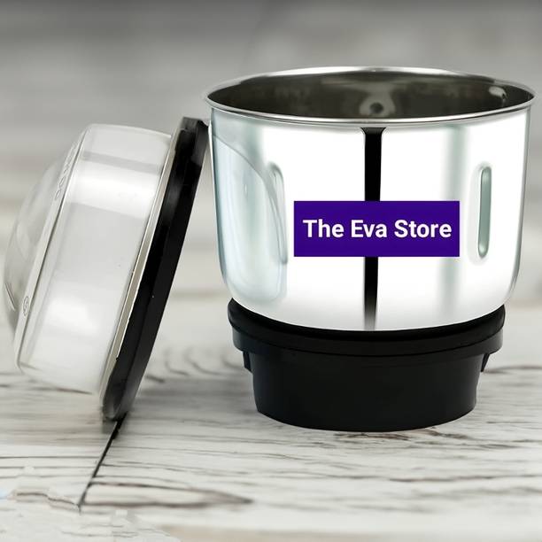 THE EVA STORE Presents Stainless Steel Heavyduty Chutney Jar Mixer Juicer Jar