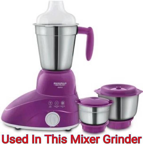 MAHARAJA MEDIUM jar Whiteline Mixer : Stunner, Turbo DLX Models (2 Locks) Mixer Juicer Jar  (1000 ml)