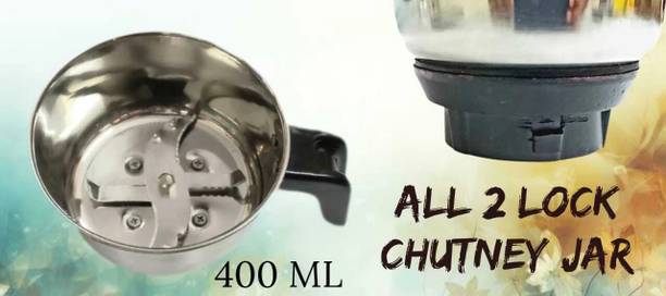 BAJAJ Chutney Griender Jar Sumeet New Super Heavy Silver [ M.S.P. Bush ] Usha Mixer Juicer Jar