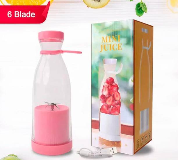 VERSAPLAST 6 Blade Smoothie Maker 200 W Juicer (Portable Blender for Smoothie, Milk Shakes Mixer Juicer Jar