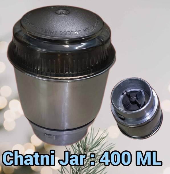 BAJAJ Mixer Chutney Jar PREETHI ! ORIENT ! MORPHY RICHARDS ! SUMEET ! CROMPTON ~ 400ML Mixer Jar Lid
