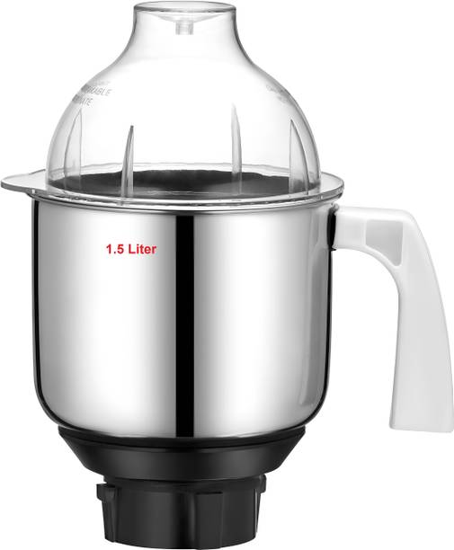 AJS spares 1500 ml PREETHI_Wet Grinding Jar with 4TEETH Coupler, MGA513 Mixer Juicer Jar