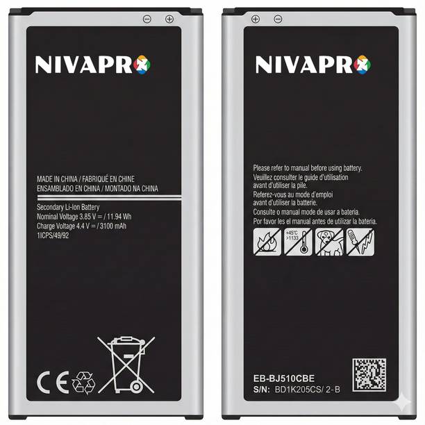 NIVAPRO Mobile Battery For  SAMSUNG GALAXY J510 (J5-2016) 3100mAh
