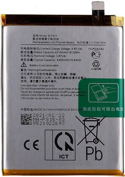 Facelift Mobile Battery For  Oneplus Nord N10 5G N9100 With 6 Months Warranty