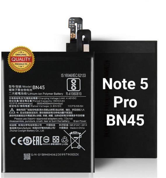 AEHUB Mobile Battery For  Xiaomi Mi Note 5 Pro/ BN45/ 4000mAh