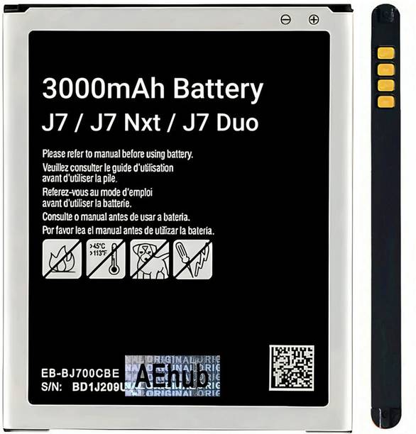 AEHUB Mobile Battery For  Samsung Galaxy J7 / J7 Nxt / J7 Neo / J7 Core / J7 Duo / J4 / On7 / On7 Pro / 3000mAh