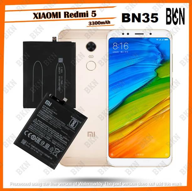 BKN Mobile Battery For  XIAOMI / REDMI / Mi BN35 BATTERY FOR XIAOMI / REDMI 5 (3300 - MAH)