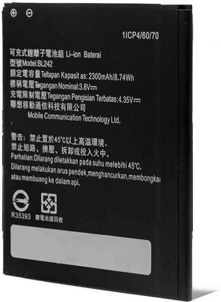 RAPPER Mobile Battery For  Lenovo A6000 Plus, A6000 BL242 2300MAh