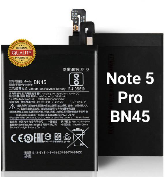 AEHUB Mobile Battery For  Xiaomi Redmi Note 5 Pro/ BN45/ 4000mAh