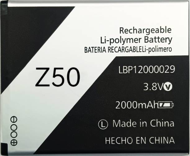 TokTon Mobile Battery For  LAVA Z50 / LBP12000029 2000mAh