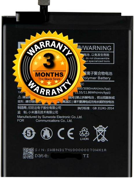 Facelift Mobile Battery For  Redmi Mi 5x, Redmi Y1, Y1 Lite, Y2, Mi A1 Battery Original With 3 Months Warranty