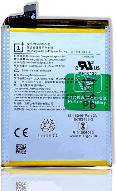 Facelift Mobile Battery For  Oneplus Nord AC2001 AC2003 With 6 Months Warranty