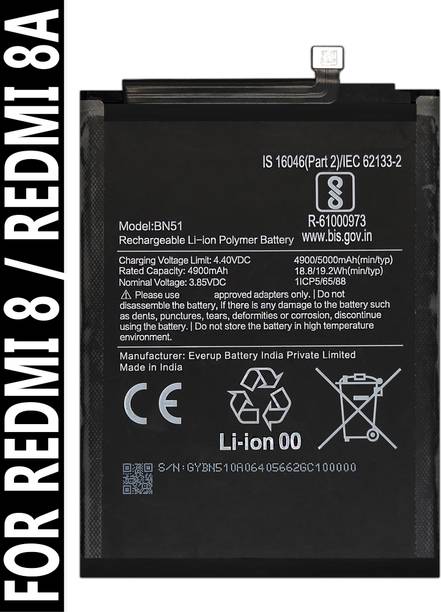 SOCO Mobile Battery For  Redmi 8 / Redmi 8A - 5000mAh