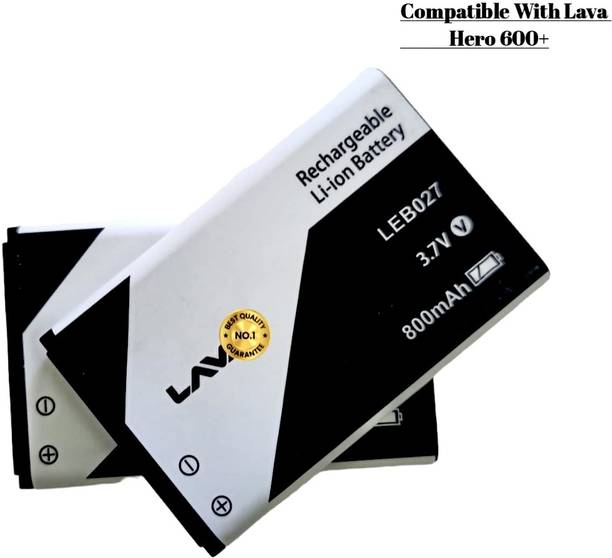 AEV Mobile Battery For  Lava Hero 600+ II 800mAh(Premium Quality)