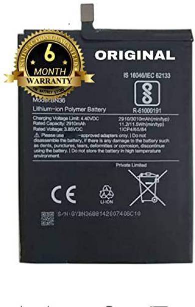 THE BATTERY STORE Mobile Battery For  Mi A2 Compatible Mi 6X Battery Battery BN36 for Mi A2 Compatible Mi 6X Battery