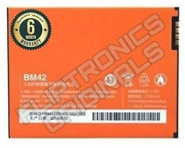 FLIPTRONICS ORIGINALS Mobile Battery For  Redmi Original BM42 Battery for Redmi Note 3G/4G Note with 6 Month Warranty
