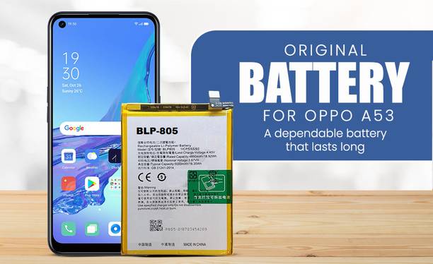 DVJ Mobile Battery For  OPPO (BLP-805) CERTIFIED QC PASSED OPPO A53 ORIGNAL BLP-805 MOBILE BATTERY 5000 MAH