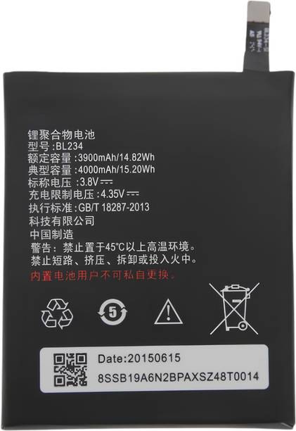 AYNEXS ORIGINAL Mobile Battery For  BL-234 Compatible With Lenovo A5000, Vibe P1m, P70 / P70-A / P70t, P90 (With 1 Month Warranty)