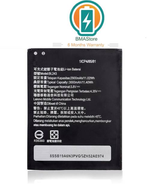 Mstore Mobile Battery For  Lenovo BL243 K3 Note Lenovo A7000 A5600