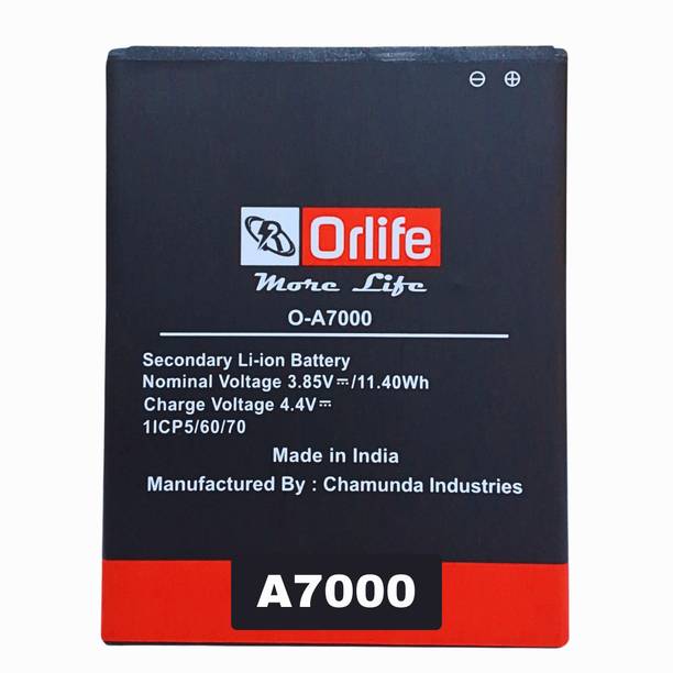 orlife Mobile Battery For  Lenovo A7000 | BL243 ( 1 Year Replacement Warranty )