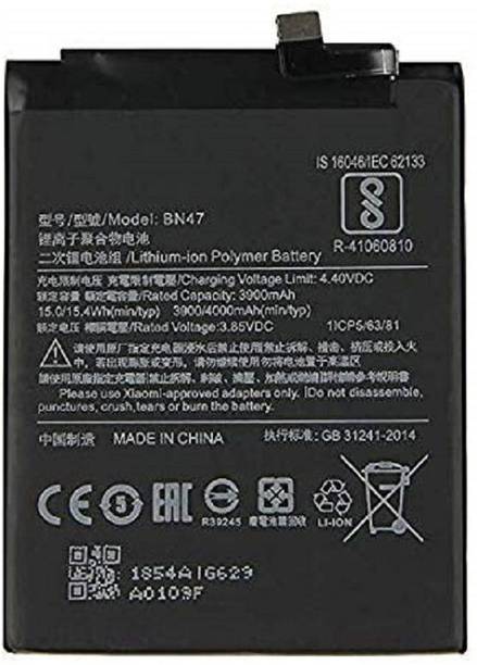 APTIVOS Mobile Battery For  Mi Redmi 6 Pro/ A2 Lite (BN47) 4000 mAh