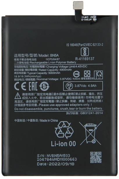 Close2deal Mobile Battery For  Xiaomi Xiaomi Redmi Note 10T BN5A