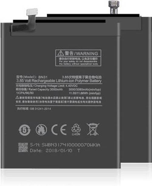 VEHUB Mobile Battery For  Xiaomi Redmi Y1 (BN31) Battery 3000/3080MAh