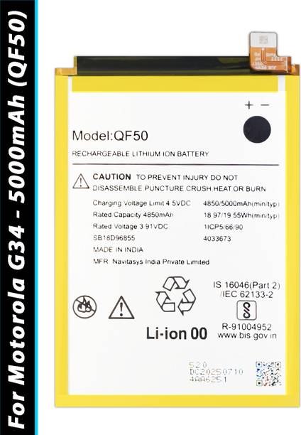 SOCO Mobile Battery For  Motorola G34 - 5000mAh