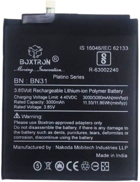 Boxtron Mobile Battery For  Original Xiaomi Mi 5X Mi A1 Redmi Note 5A Mi Redmi Y1 Redmi