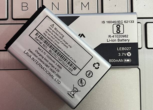 Wokia-Electronics Company Mobile Battery For  Compatible Lava LEB027-Captain N1,Hero 600,600i 600+,600s,600Lite,600+Lite,Heri Series,A1 2021,Hero Punch,A1 Josh 2021,Arc 105