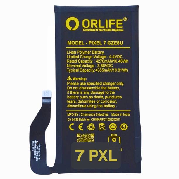 orlife Mobile Battery For  Pixel GZE8U|PIXEL7 ( 1 Year Replacement Warranty )