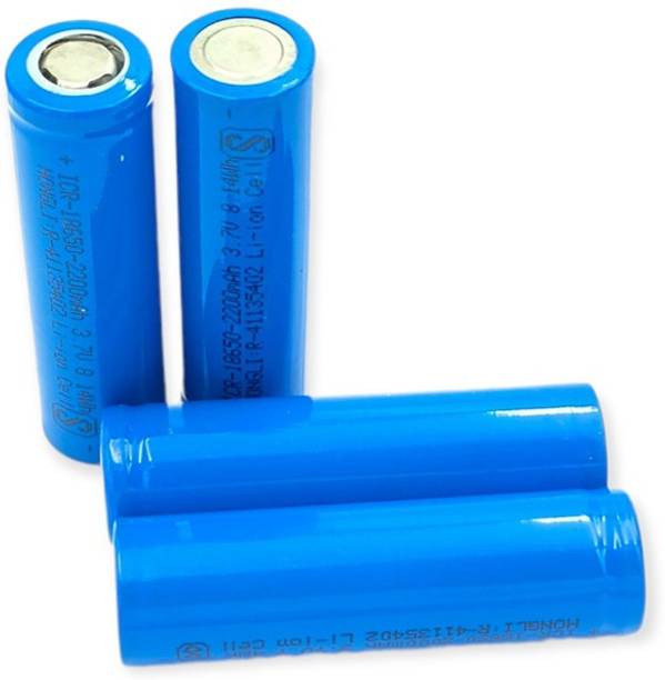 Ekavir Li-ion _2200_mAh 18650 3.7v Rechargeable Pack of 4   Battery