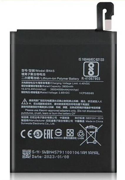 VEHUB Mobile Battery For  Compatible Xiaomi Redmi Note 5 Pro-4000mAh