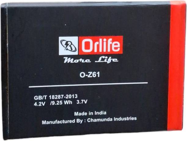 orlife Mobile Battery For  Lava Z61 ( 1 Year Replacement Warranty)
