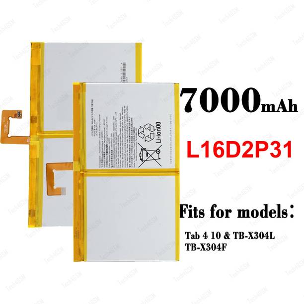 GSMArena Mobile Battery For  Lenovo L16D2P31 Lenovo Tab 4 10 (TB-X304F, TB-X304N, TB-X304X)