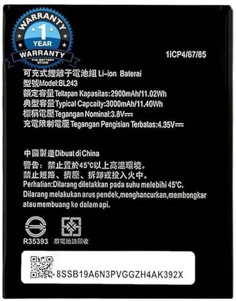 QCWITRO Mobile Battery For  Original BL243 Battery for Lenovo K3 Note K50-T5 A7000 A5500 A5600 A7600 Battery with 6 months Warranty**