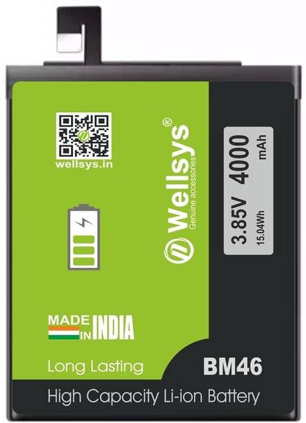 WELLSYS Mobile Battery For  XIAOMI Note 3 BM46 (4000MAH)
