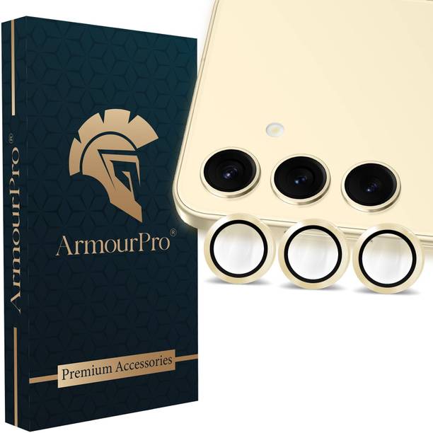 ArmourPro Back Camera Lens Ring Guard Protector for Samsung Galaxy S24 5G, Yellow Camera Ring