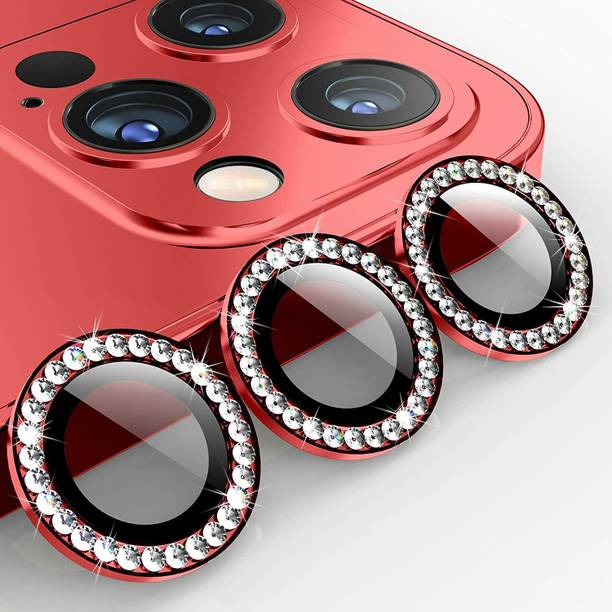 Mobilive Camera Lens Protector for Apple iPhone 12 Pro Max Diamond Metal Camera Lens Ring Protector