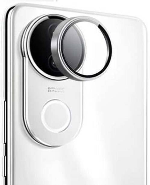VGear Back Camera Lens Glass Protector for Vivo V50 5G ,Silver Camera Ring For V50 [ Easy Installation, Case-Friendly]